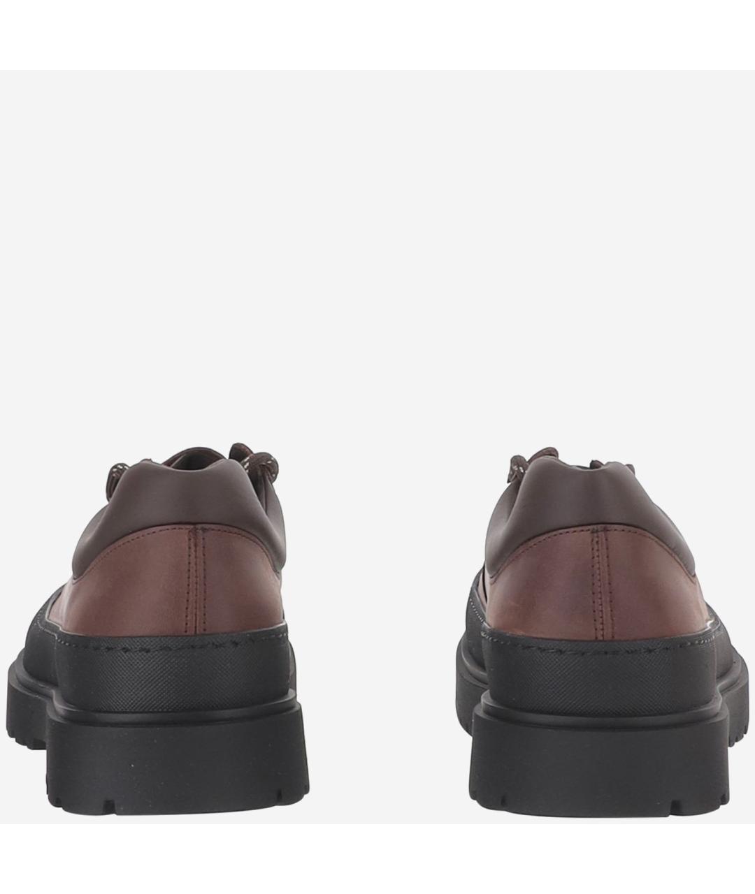 BIRKENSTOCK Коричневые кожаные низкие ботинки, фото 4