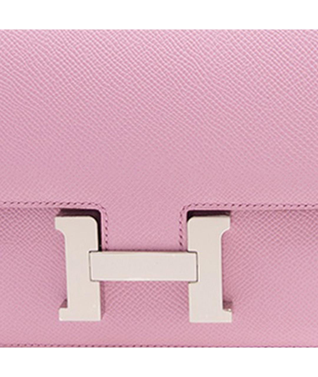 HERMES Фиолетовая кожаная сумка через плечо, фото 5