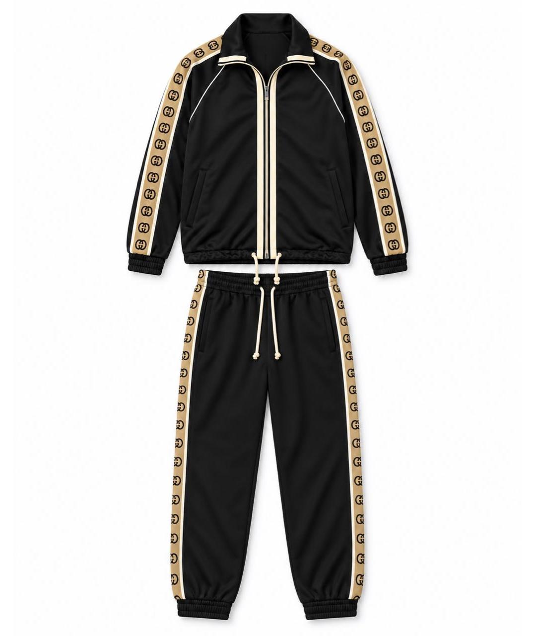 GUCCI Черный хлопковый спортивный костюм, фото 6