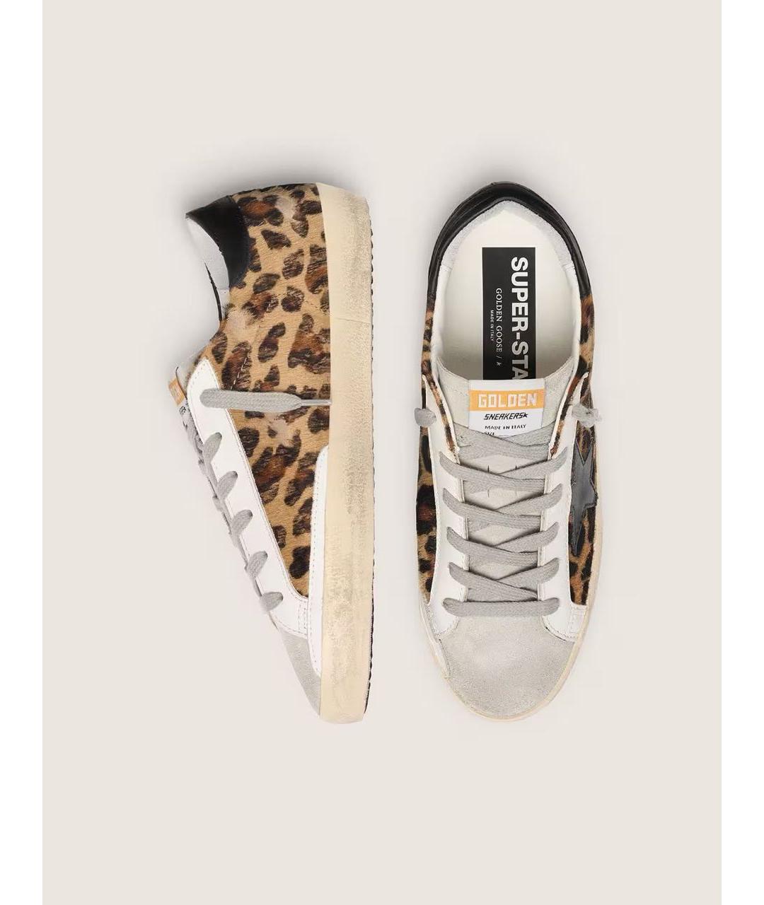 GOLDEN GOOSE Мульти кожаные кеды, фото 5