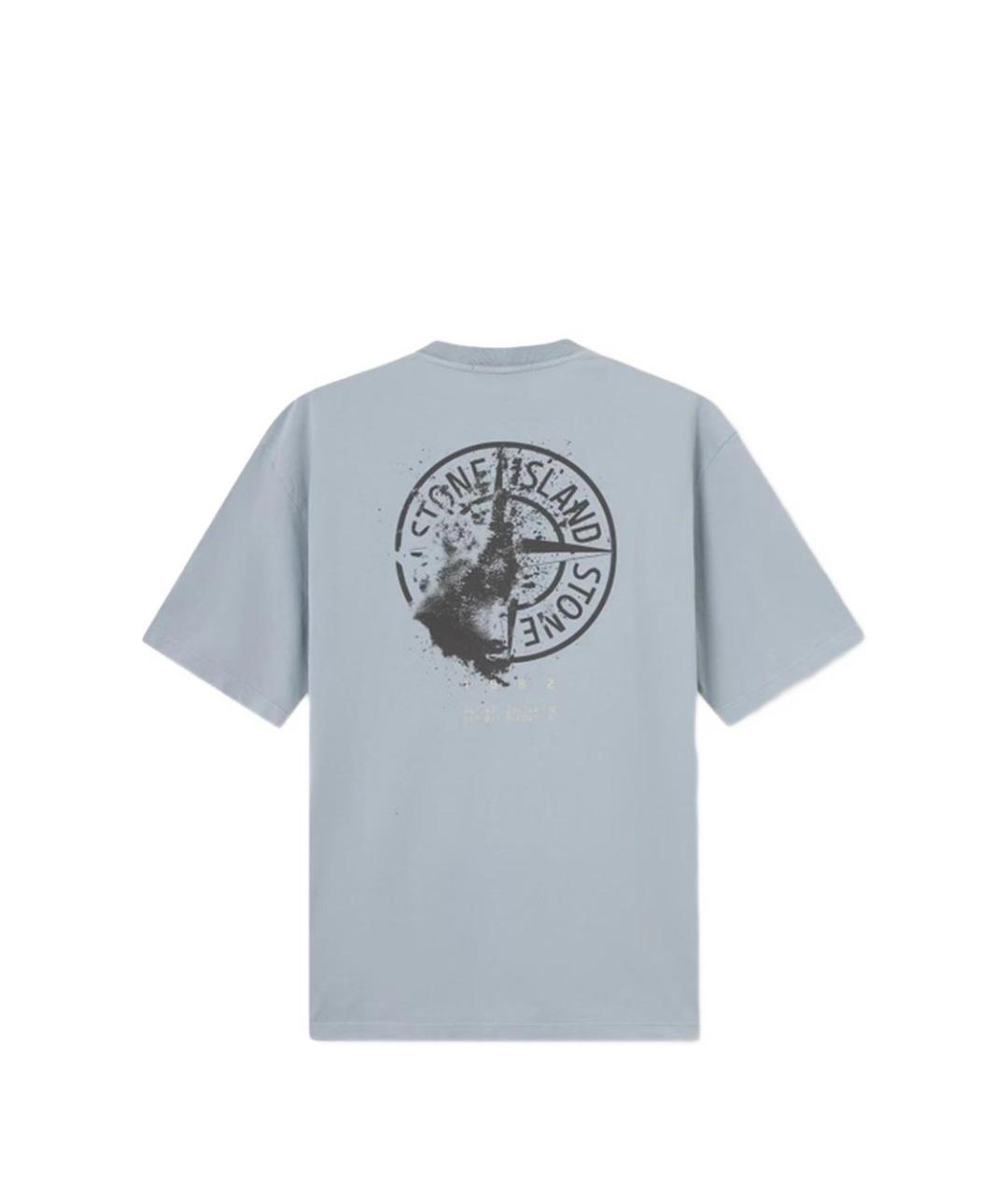 STONE ISLAND Серая футболка, фото 2