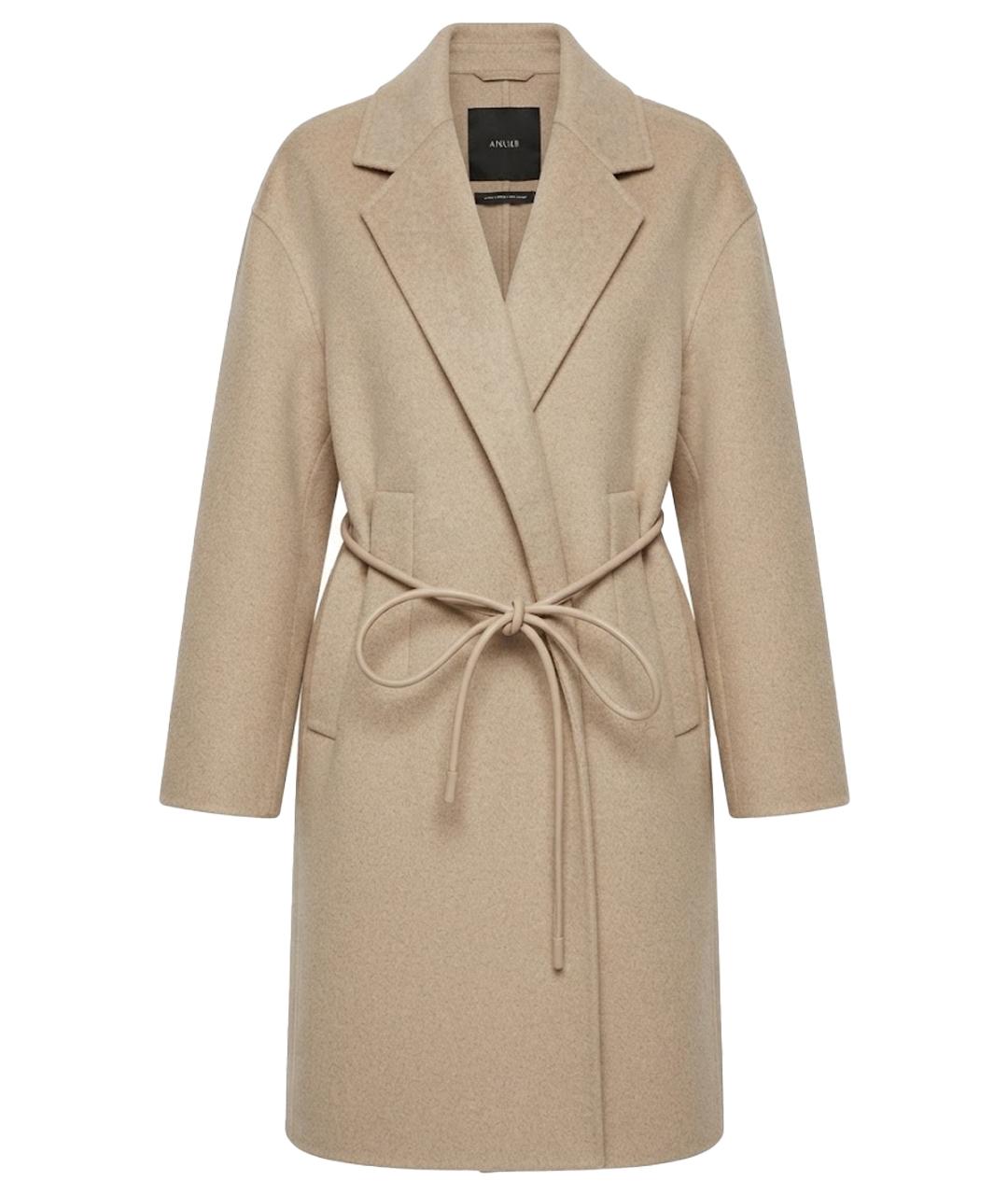 MAX MARA Бежевое кашемировое пальто, фото 1