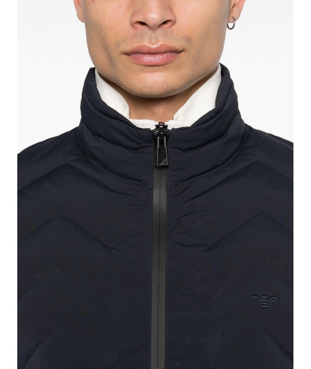EMPORIO ARMANI Синяя полиамидовая куртка, фото 5