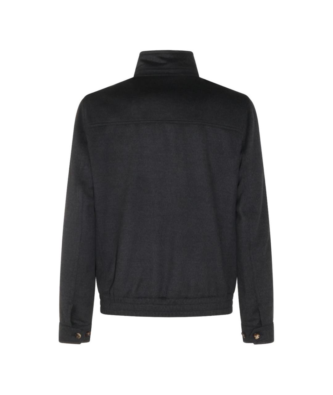 BRUNELLO CUCINELLI Антрацитовая шерстяная куртка, фото 2