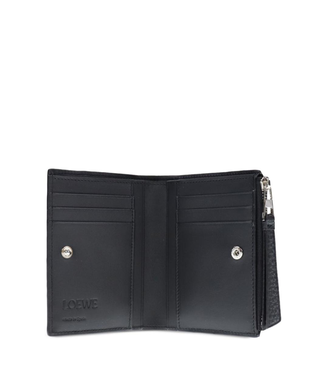 LOEWE Черный кожаный кошелек, фото 4