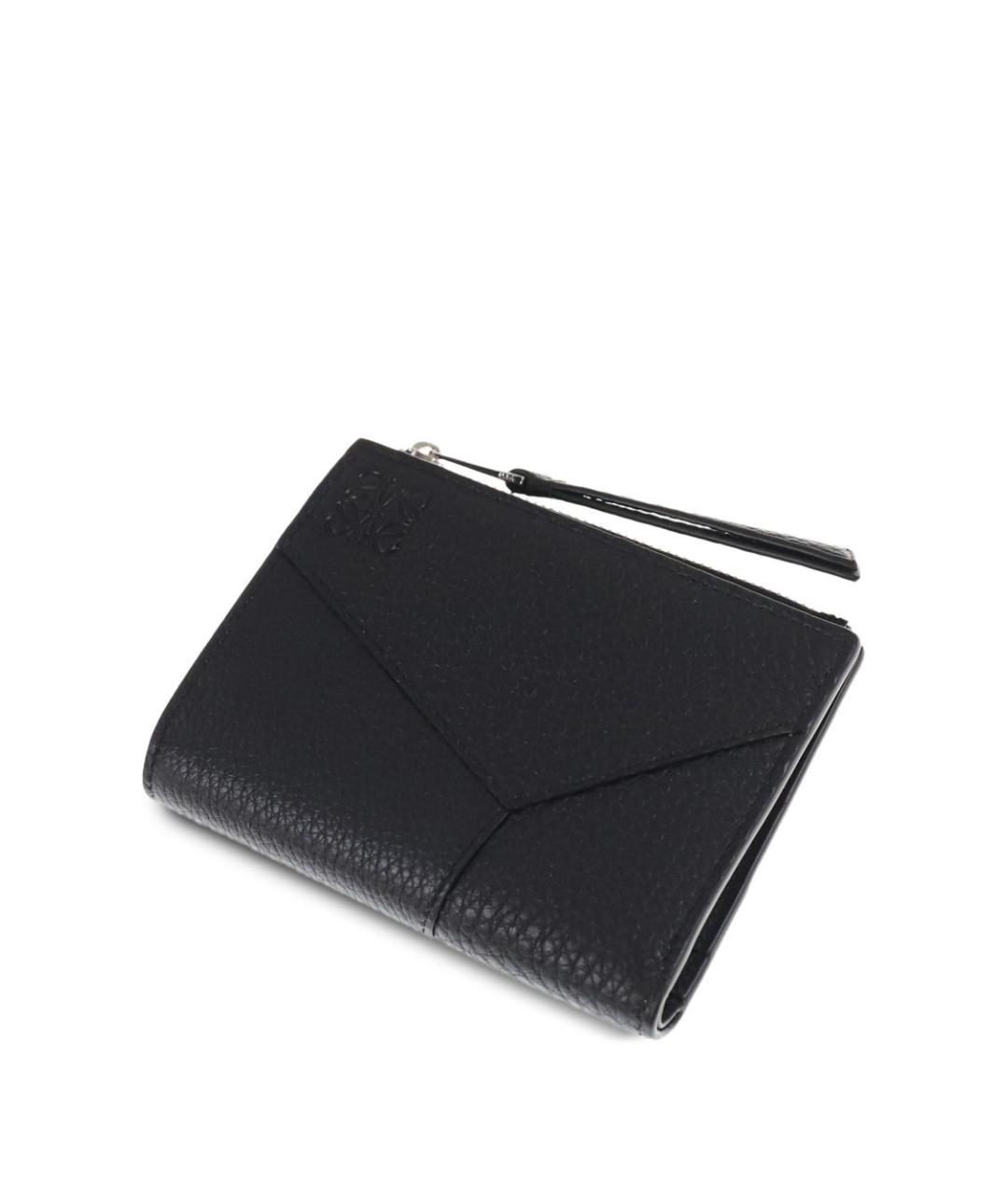 LOEWE Черный кожаный кошелек, фото 6