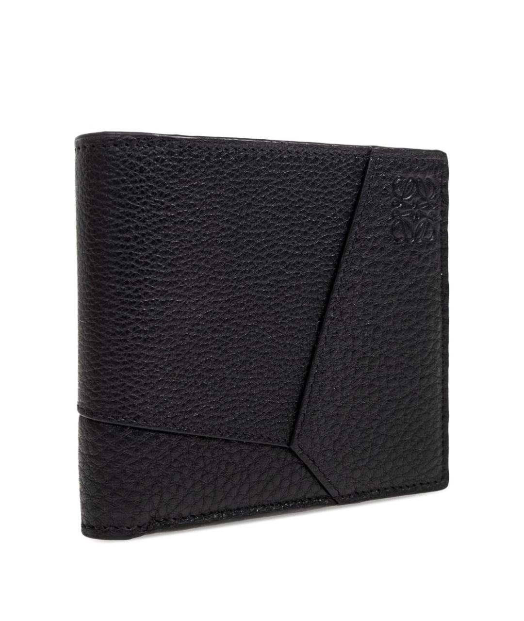 LOEWE Антрацитовый кожаный кошелек, фото 3