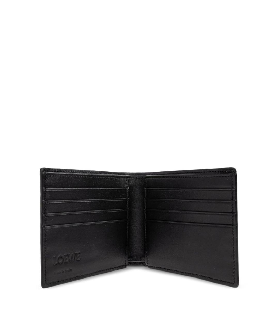 LOEWE Антрацитовый кожаный кошелек, фото 5
