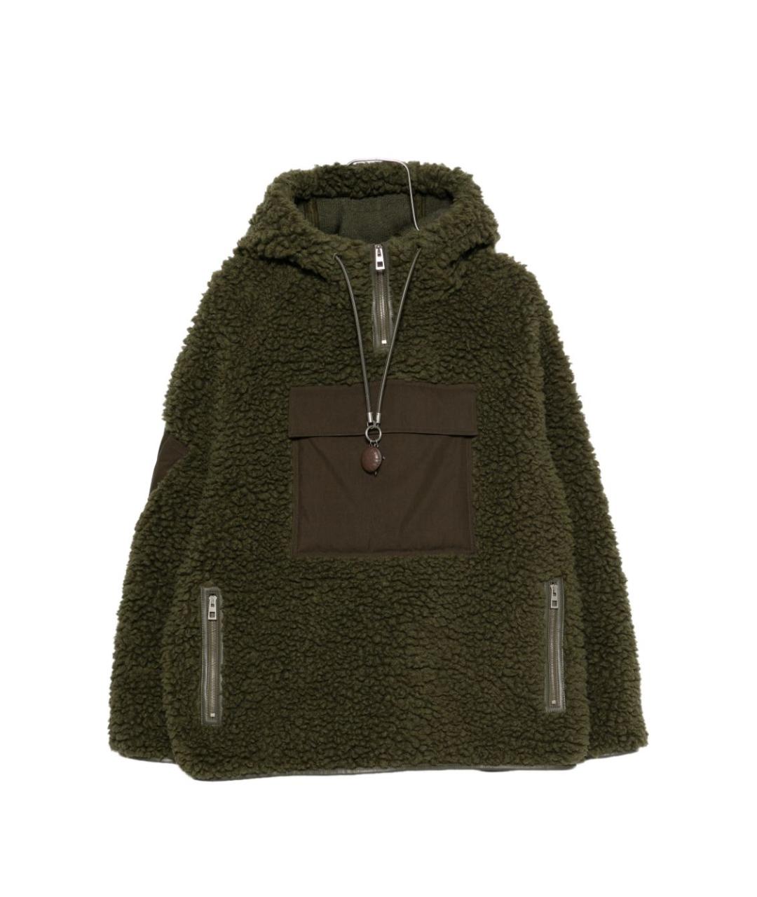 LOEWE Хаки полиэстеровая куртка, фото 6
