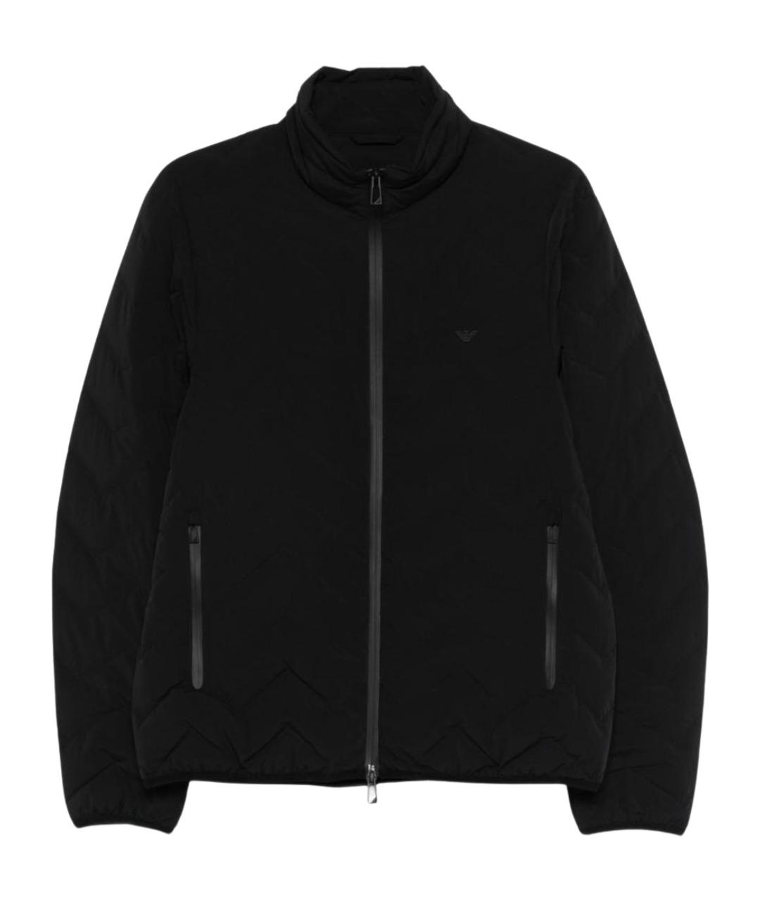 EMPORIO ARMANI Черная полиамидовая куртка, фото 1