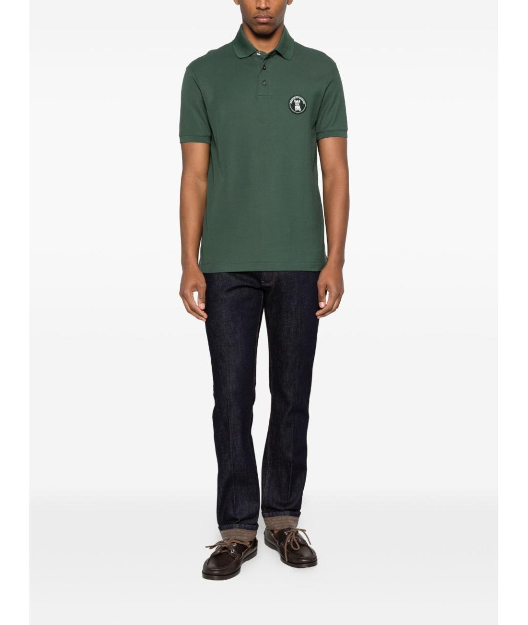 EMPORIO ARMANI Синие хлопко-эластановые прямые джинсы, фото 3