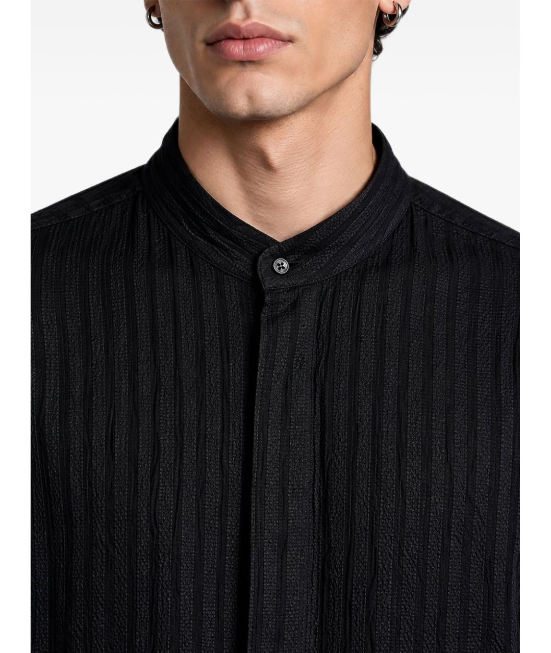 GIORGIO ARMANI Черная кэжуал рубашка, фото 5