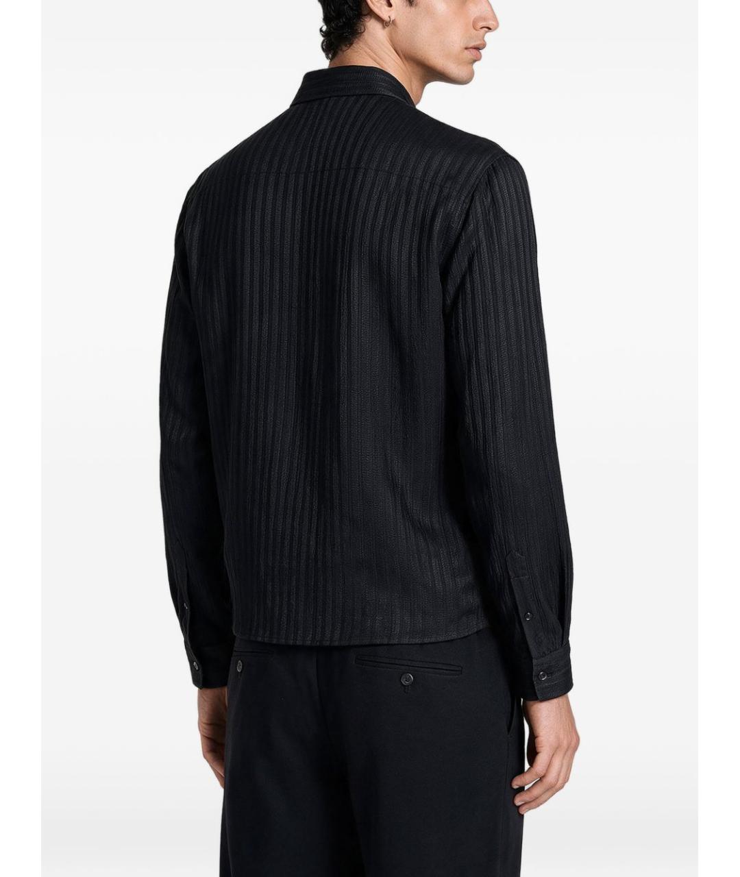 GIORGIO ARMANI Черная кэжуал рубашка, фото 2
