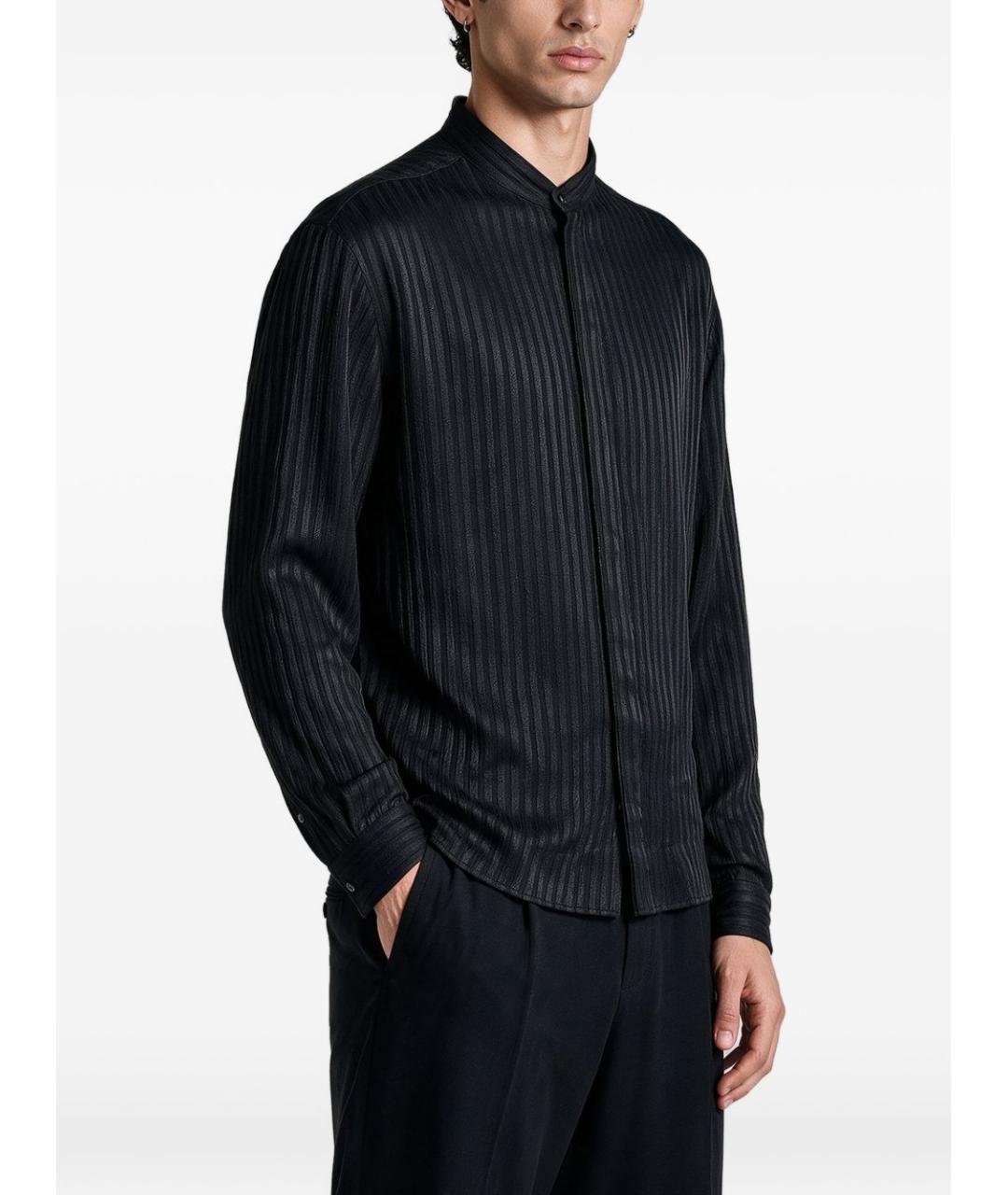 GIORGIO ARMANI Черная кэжуал рубашка, фото 3