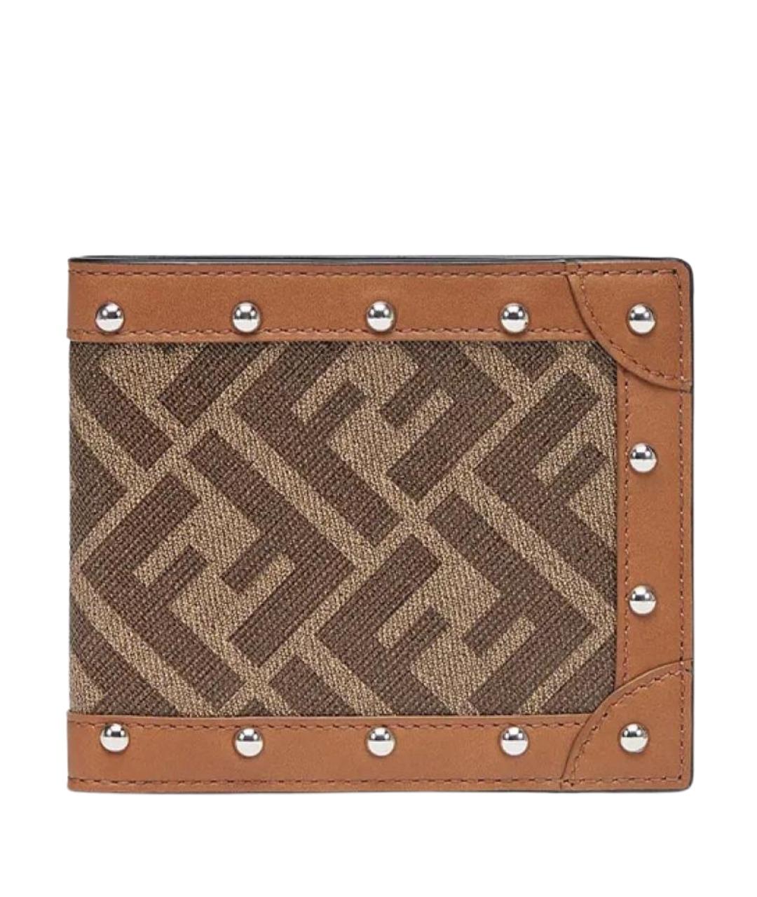 FENDI Коричневый кошелек, фото 1
