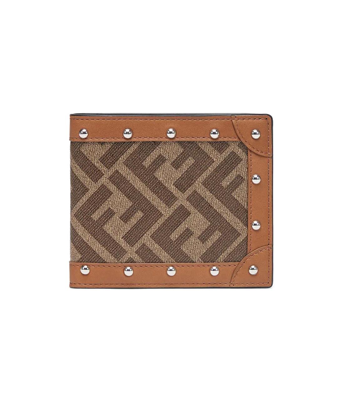 FENDI Коричневый кошелек, фото 6
