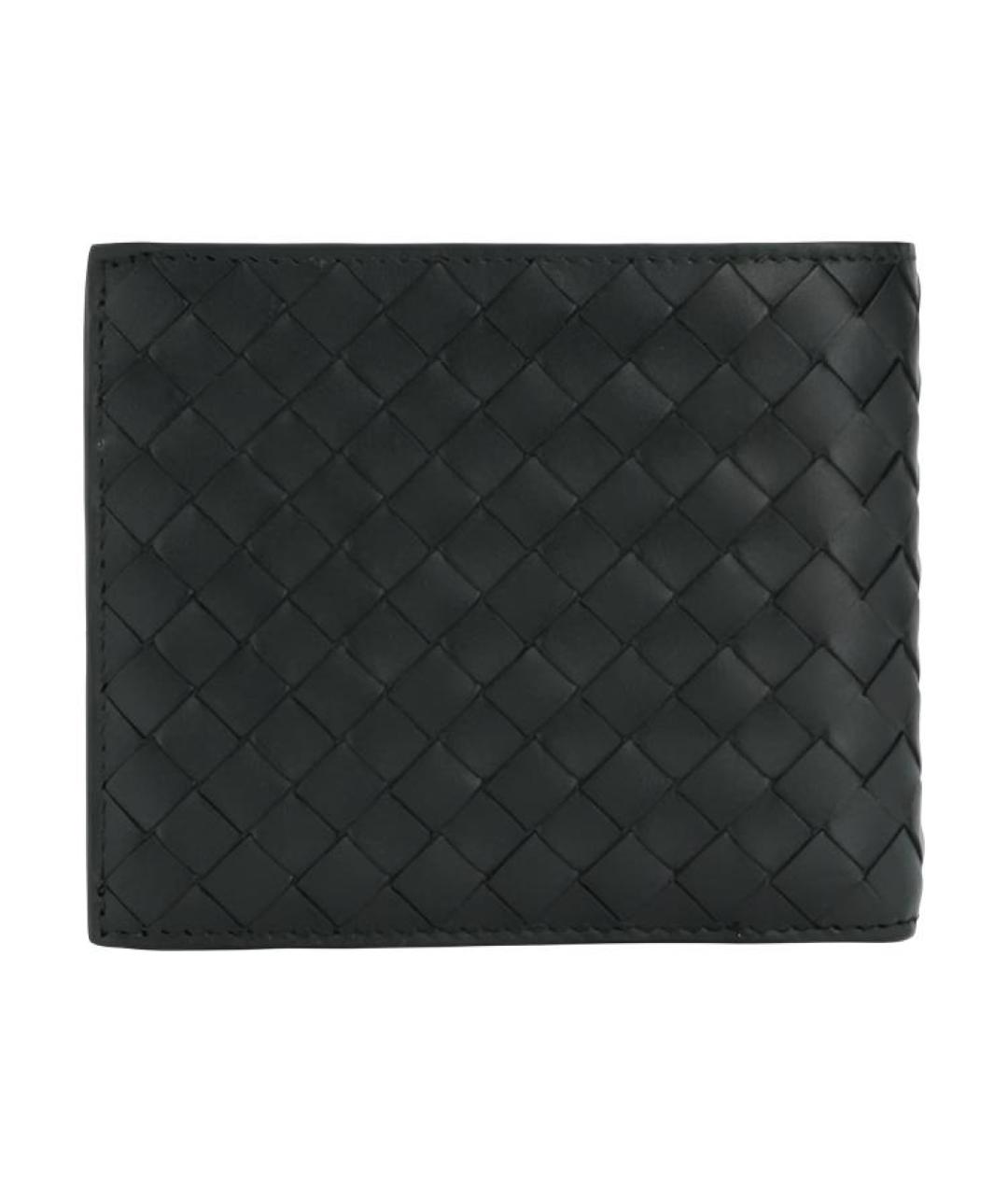 BOTTEGA VENETA Черный кожаный кошелек, фото 3