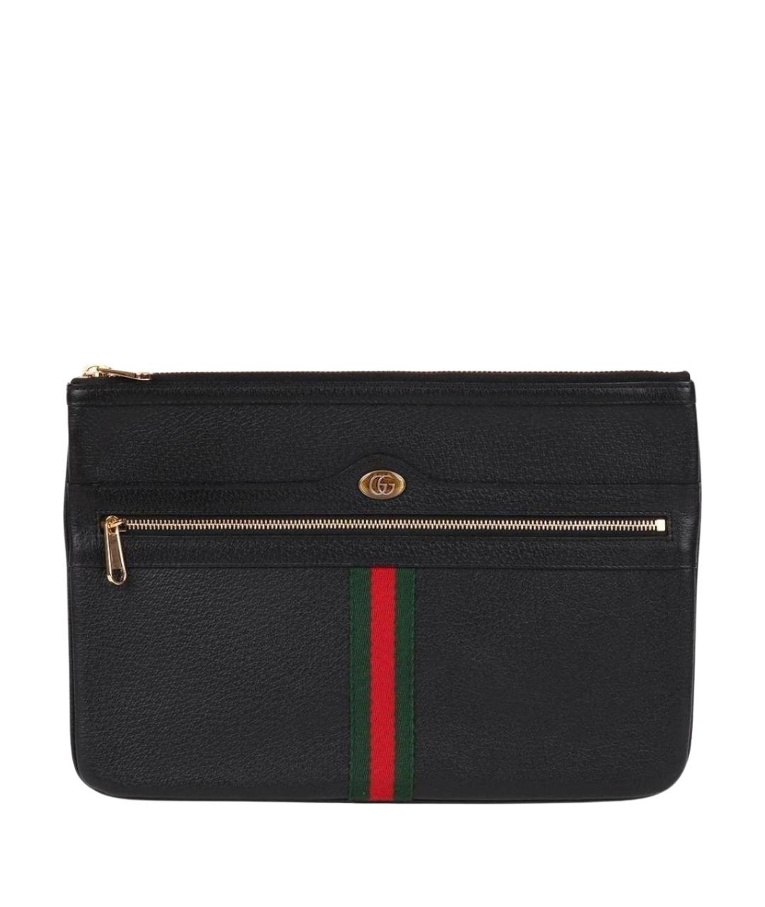 GUCCI Черная кожаная папка для документов, фото 1
