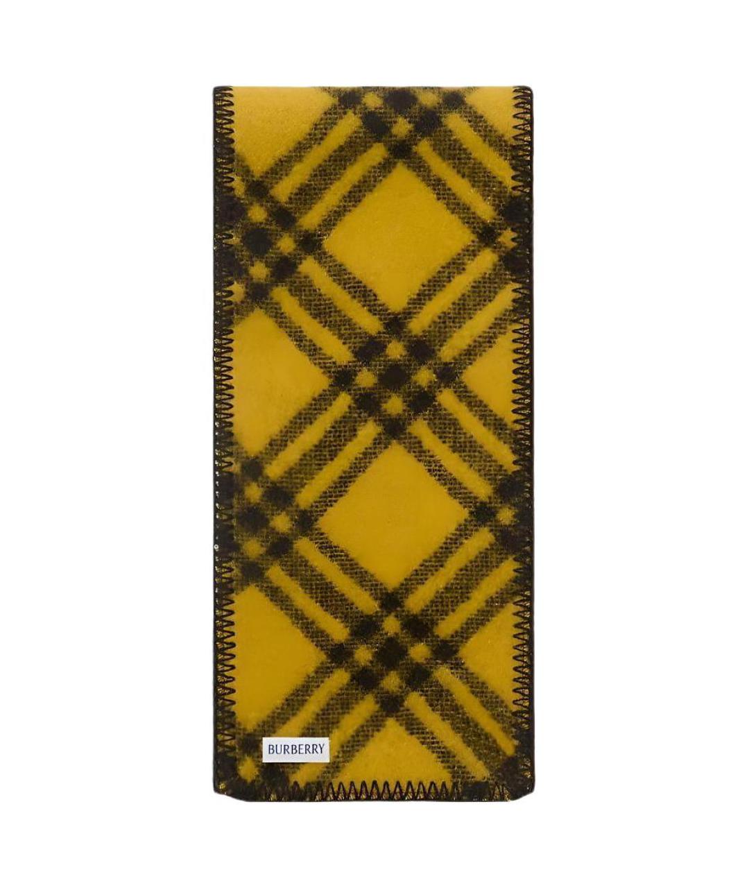 BURBERRY Коричневый шерстяной шарф, фото 2