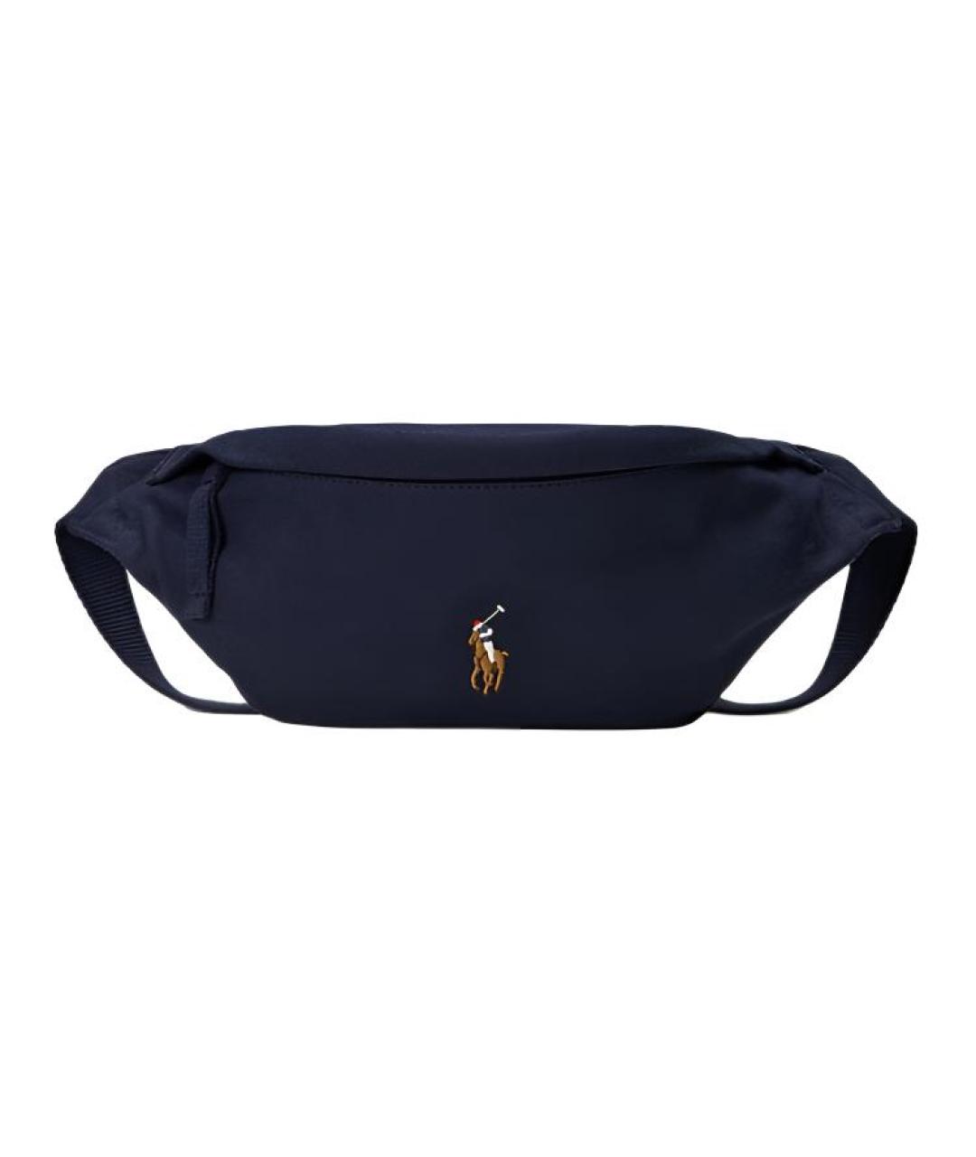 POLO RALPH LAUREN Темно-синяя хлопковая поясная сумка, фото 5