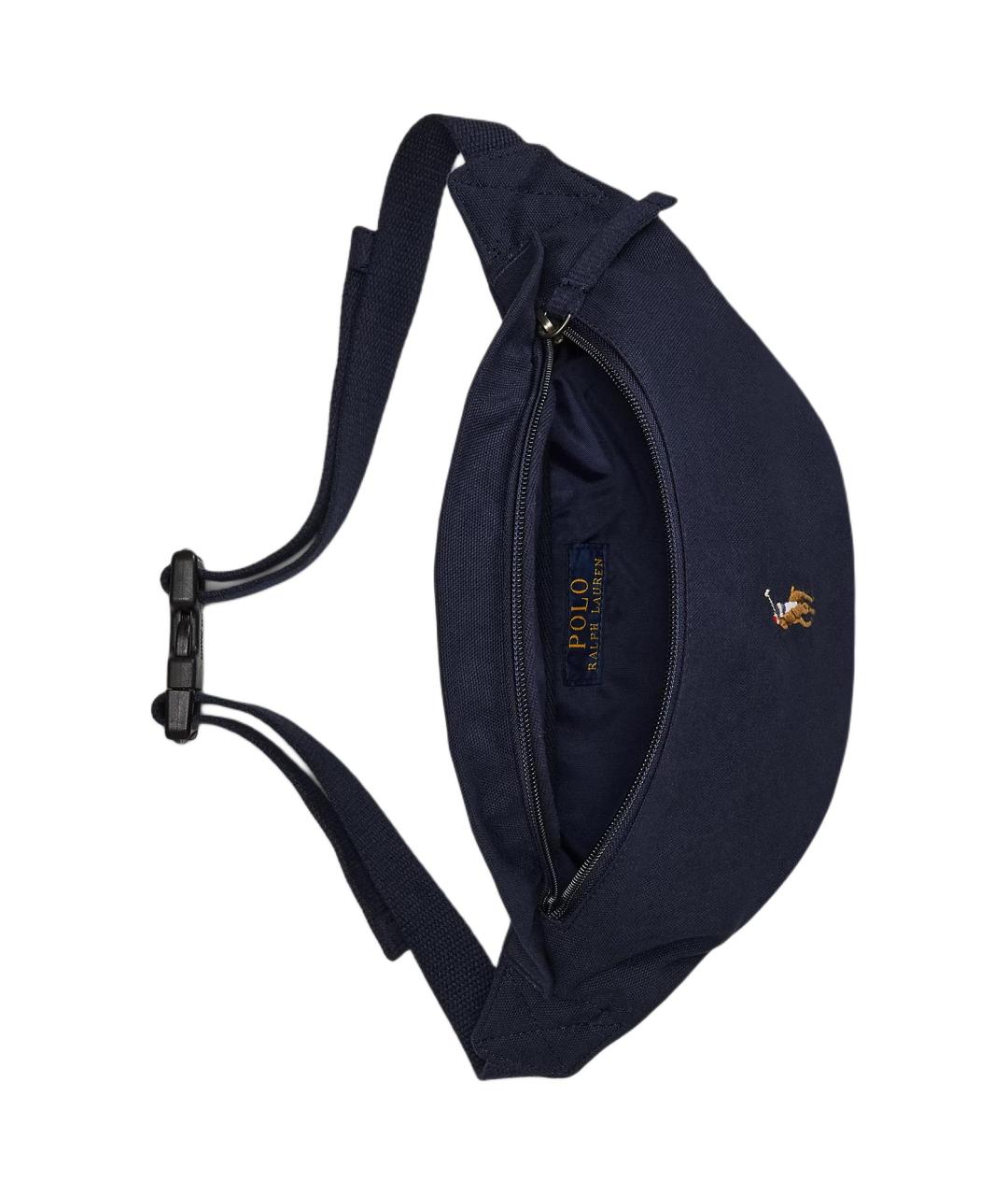 POLO RALPH LAUREN Темно-синяя хлопковая поясная сумка, фото 4