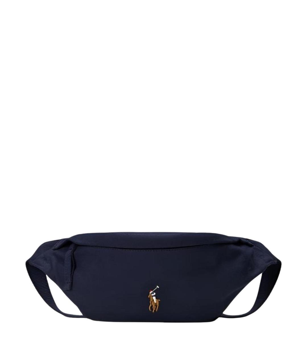 POLO RALPH LAUREN Темно-синяя хлопковая поясная сумка, фото 1