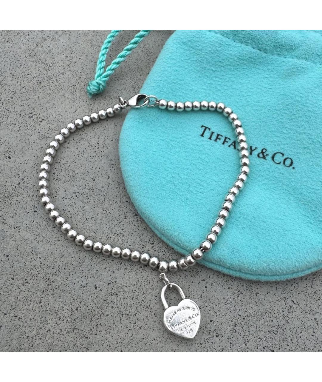 TIFFANY&CO Серебряный серебряный браслет, фото 2