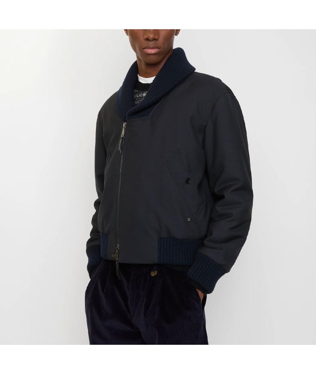 BURBERRY Темно-синий пуховик, фото 3