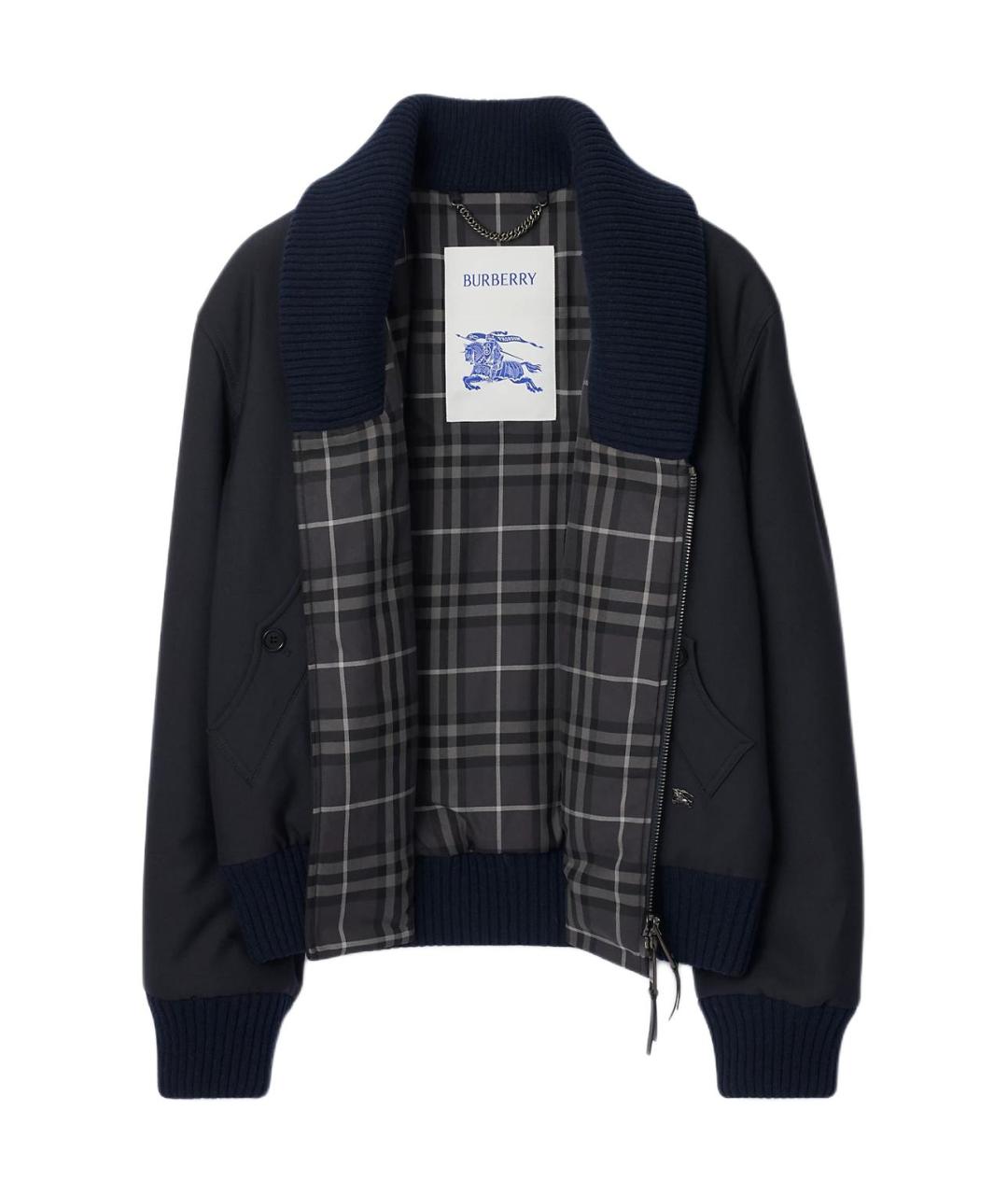 BURBERRY Темно-синий пуховик, фото 2