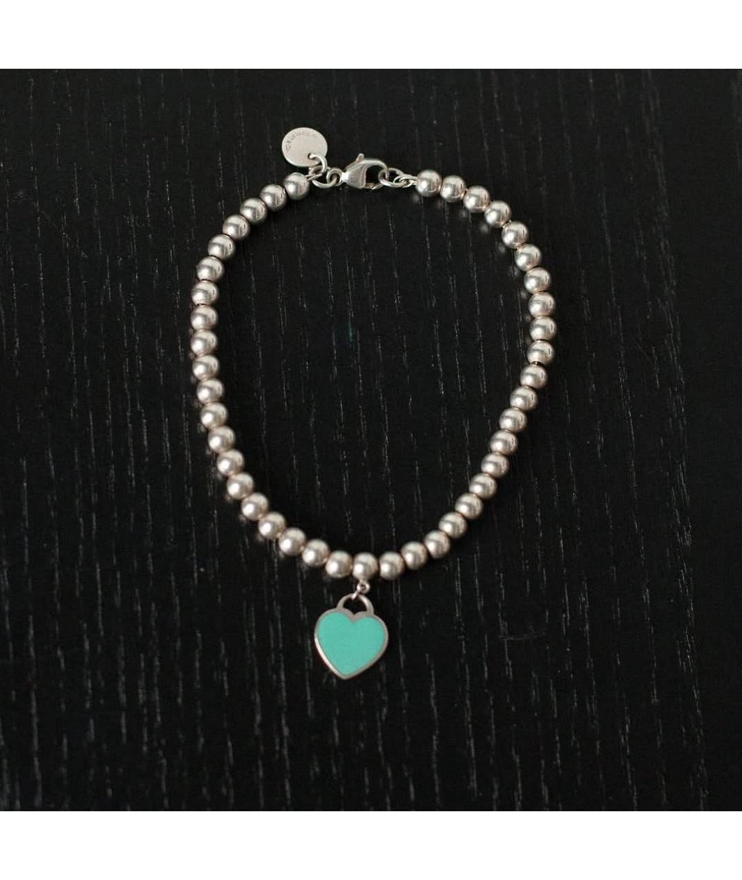 TIFFANY&CO Бирюзовый серебряный браслет, фото 5