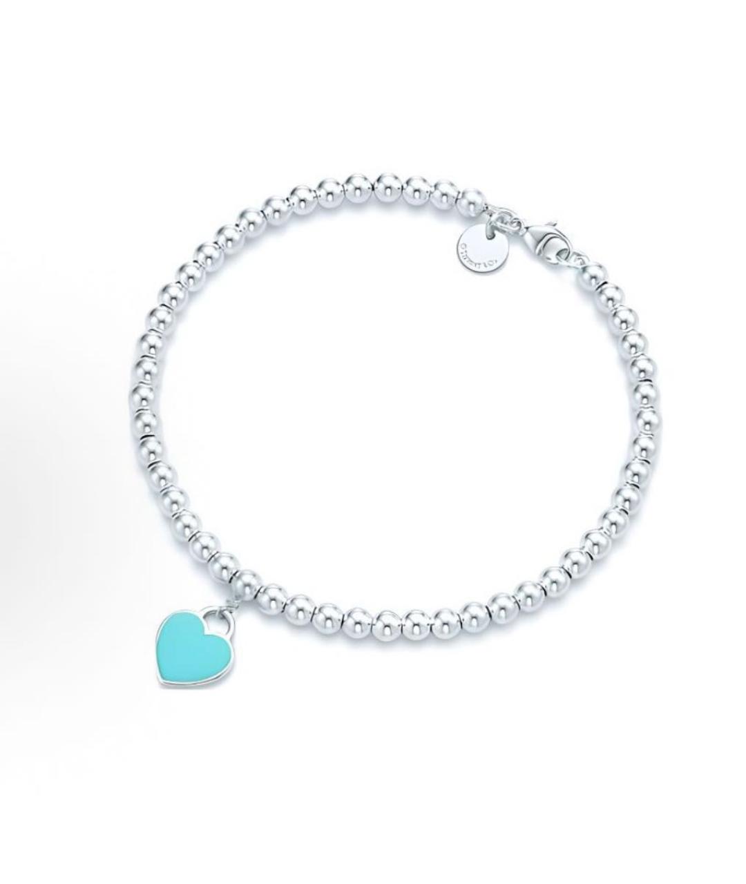 TIFFANY&CO Бирюзовый серебряный браслет, фото 6