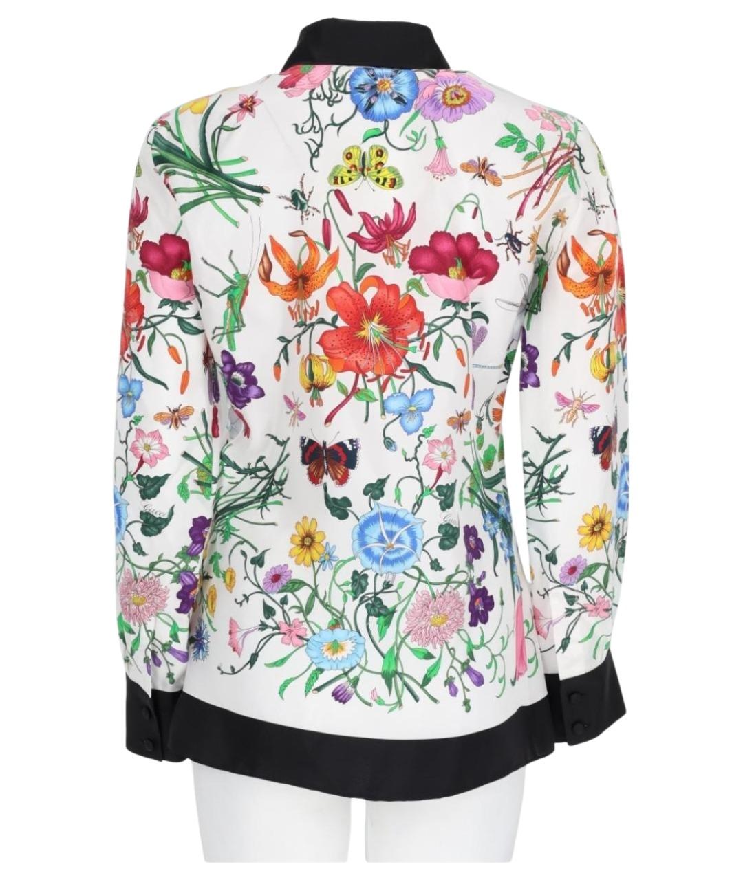 GUCCI Белая шелковая рубашка, фото 2