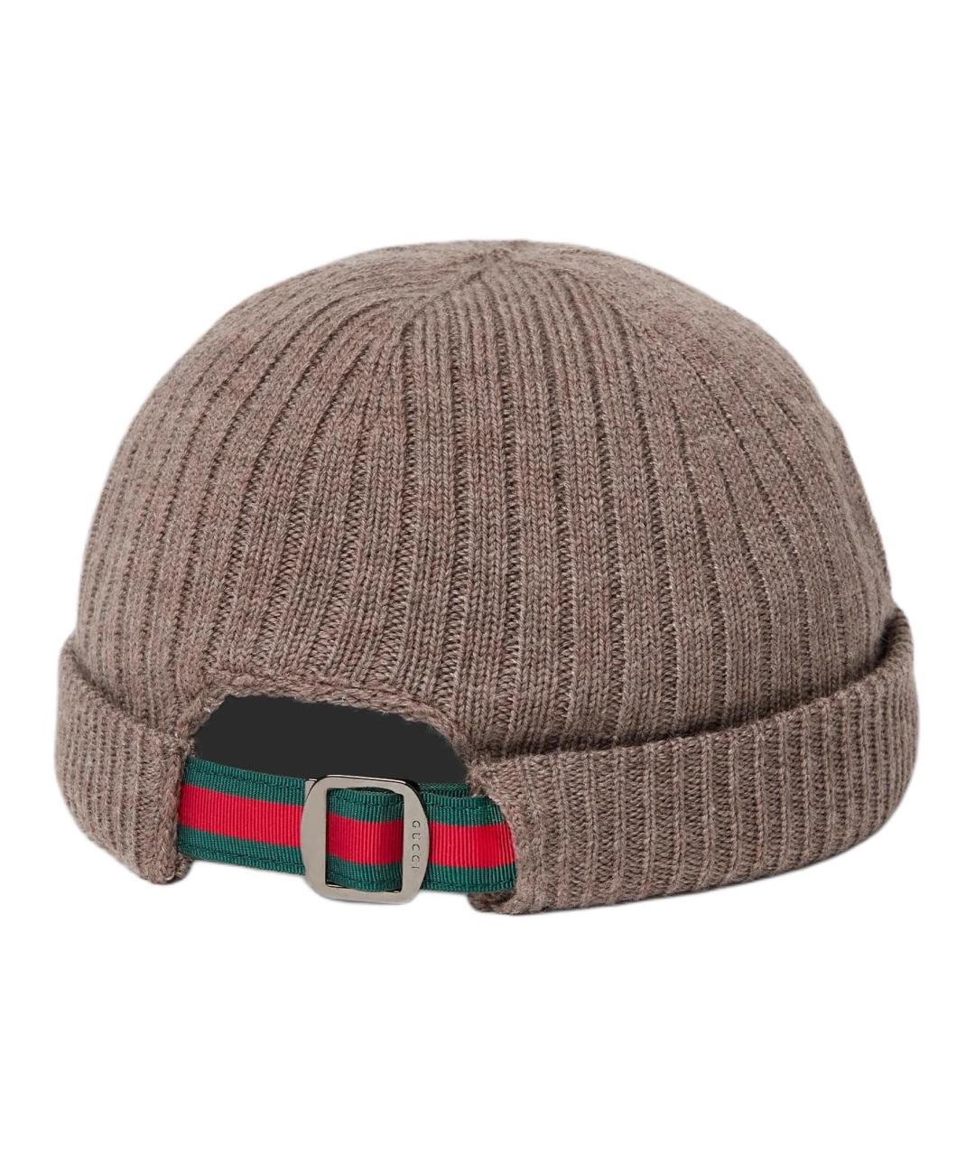 GUCCI Коричневая шапка, фото 4