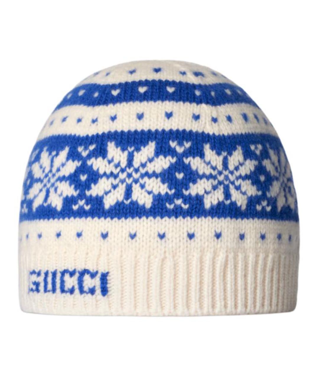 GUCCI Бежевая шерстяная шапка, фото 2