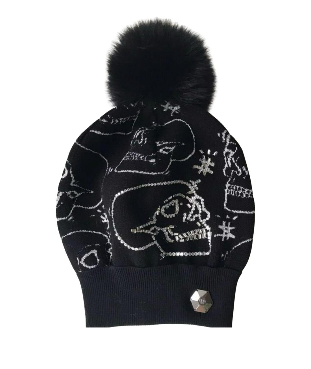 PHILIPP PLEIN Черная шапка, фото 1
