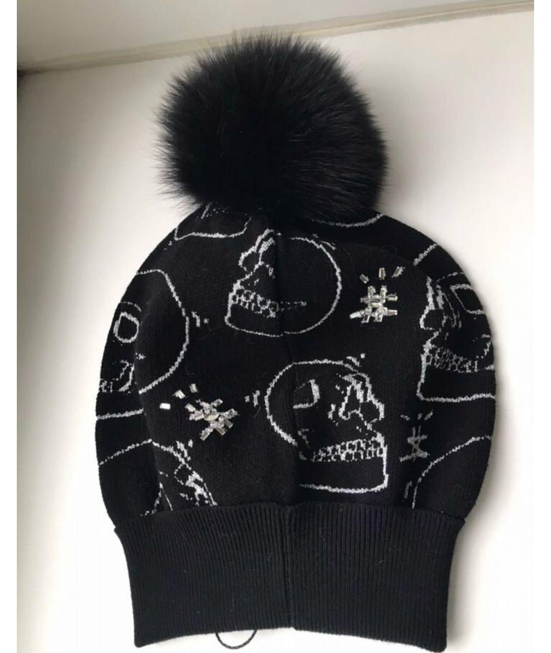 PHILIPP PLEIN Черная шапка, фото 2
