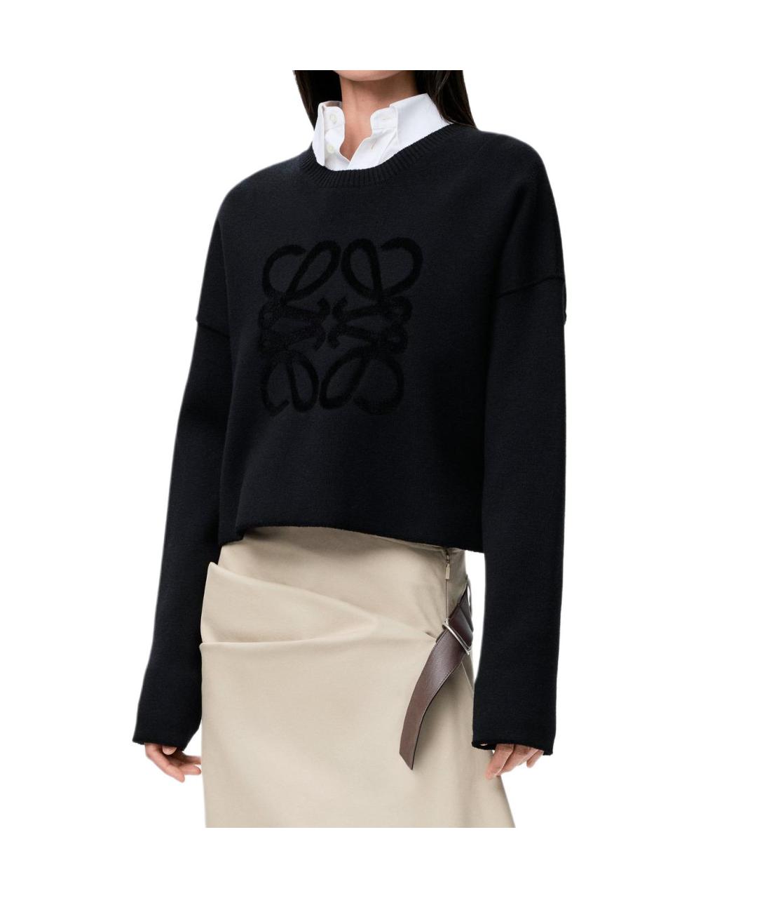 LOEWE Черный джемпер / свитер, фото 4
