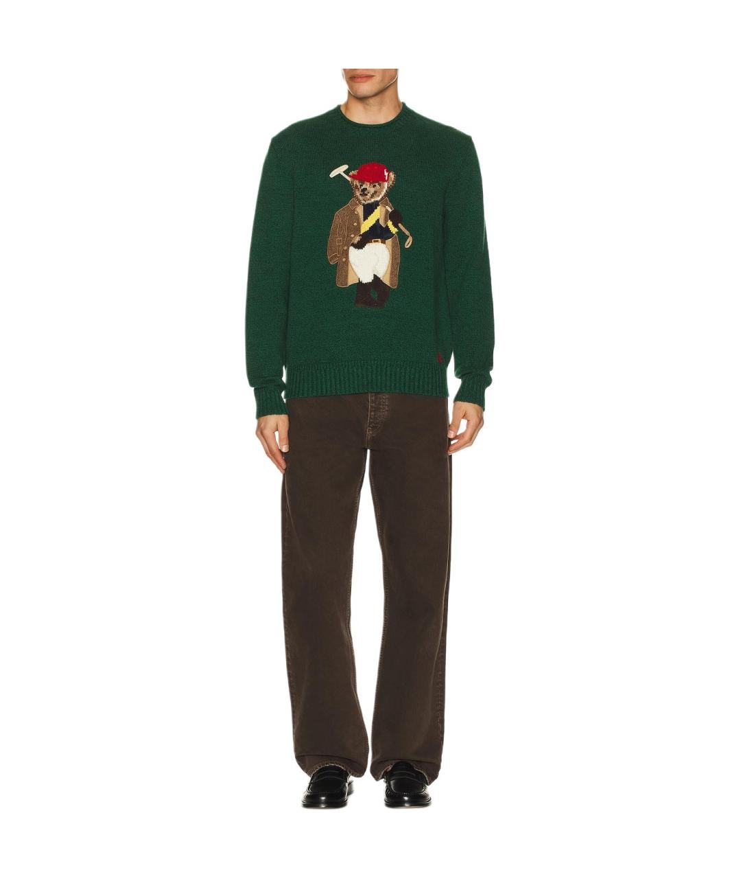 POLO RALPH LAUREN Зеленый джемпер / свитер, фото 4