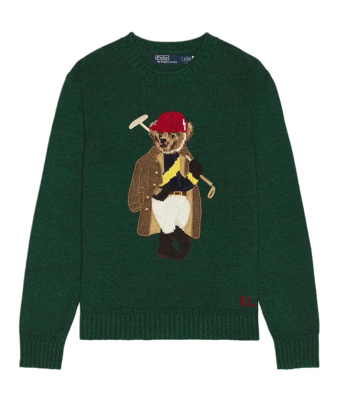 POLO RALPH LAUREN Зеленый джемпер / свитер, фото 1