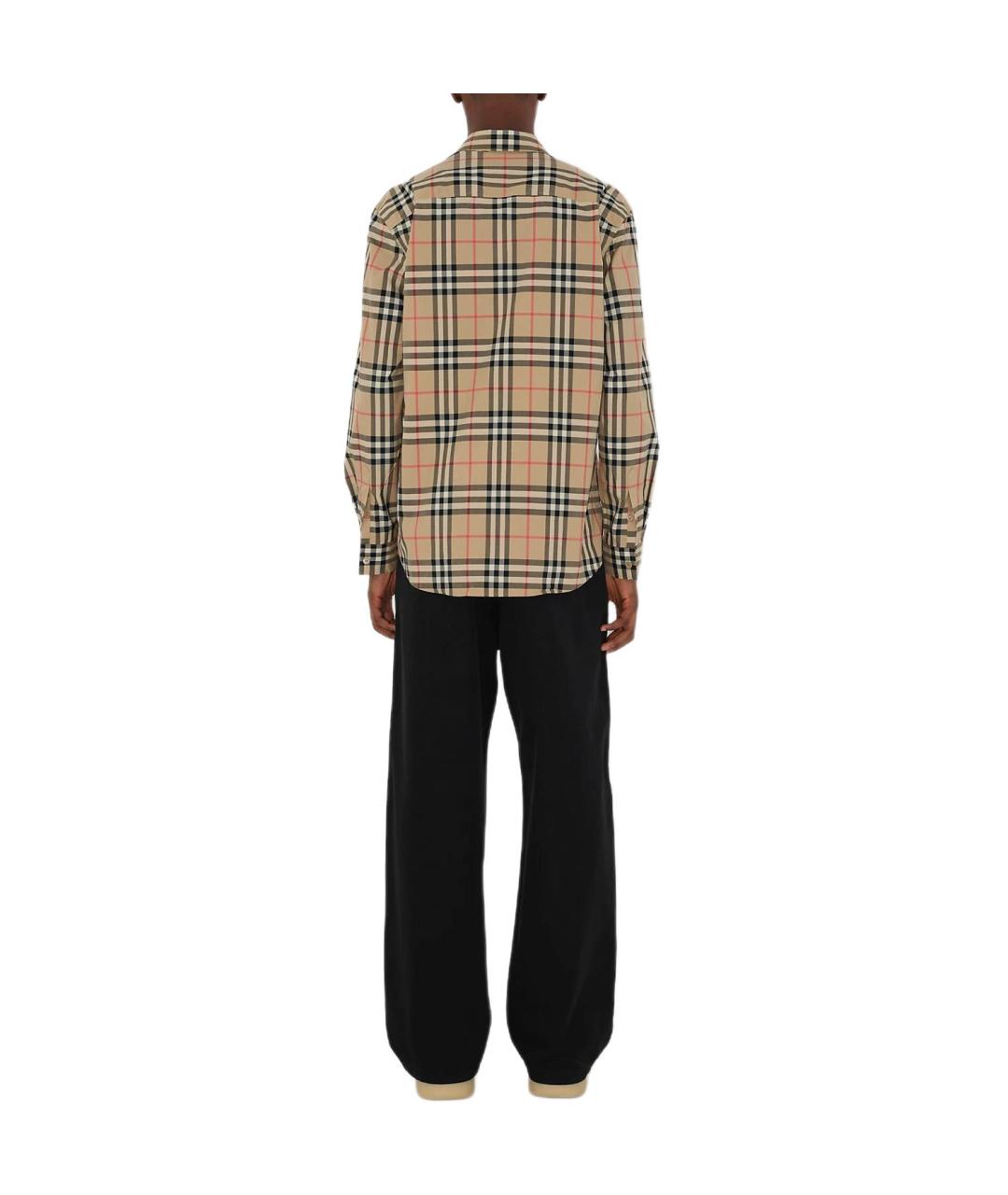 BURBERRY Бежевая классическая рубашка, фото 3