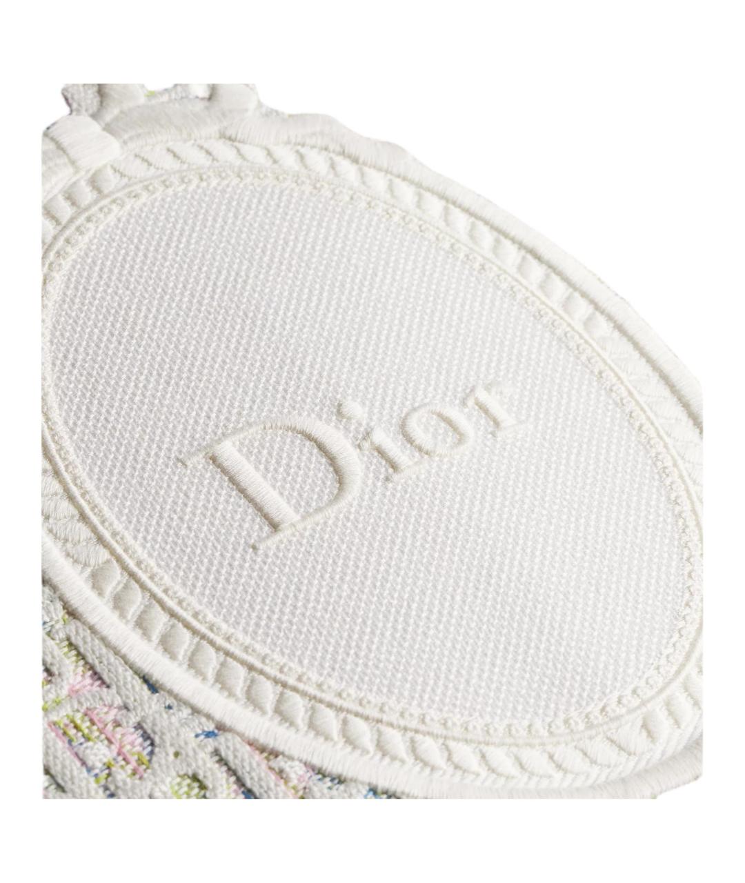 CHRISTIAN DIOR Бежевая сумка через плечо из канвы, фото 4