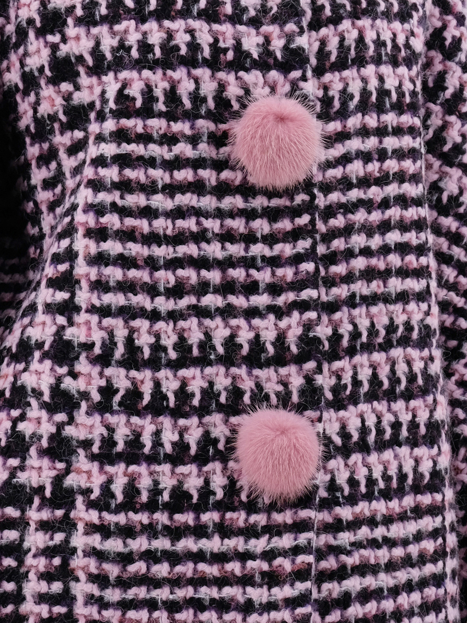 ERMANNO SCERVINO Розовое твидовое пальто, фото 4