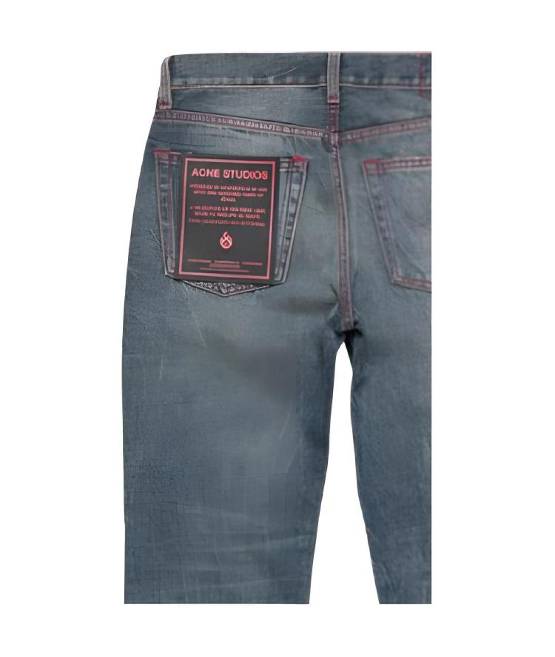 ACNE STUDIOS Синие прямые джинсы, фото 5