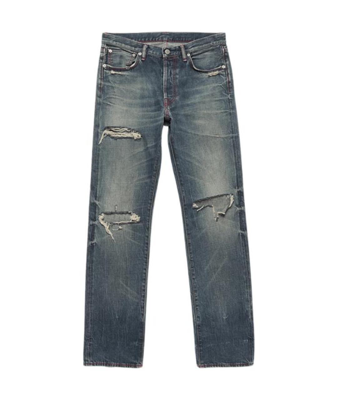 ACNE STUDIOS Синие прямые джинсы, фото 1