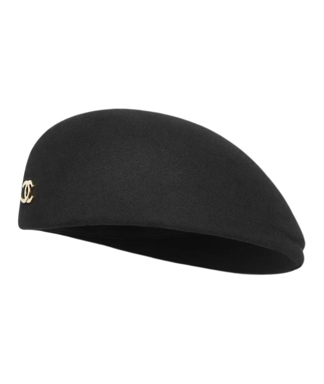 CHANEL Черная шапка, фото 3