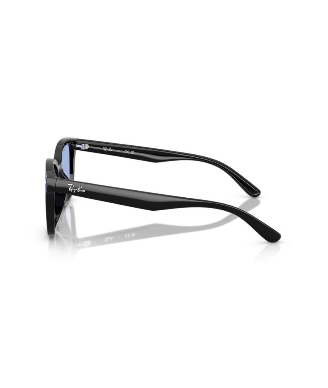 RAY BAN Черные пластиковые солнцезащитные очки, фото 5