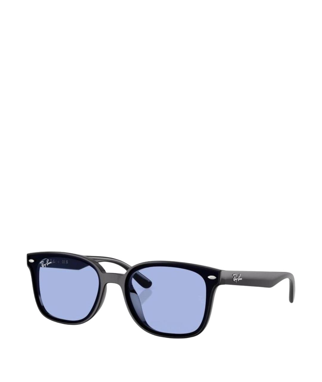 RAY BAN Черные пластиковые солнцезащитные очки, фото 1