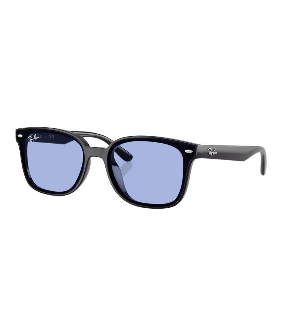 RAY BAN Черные пластиковые солнцезащитные очки, фото 6