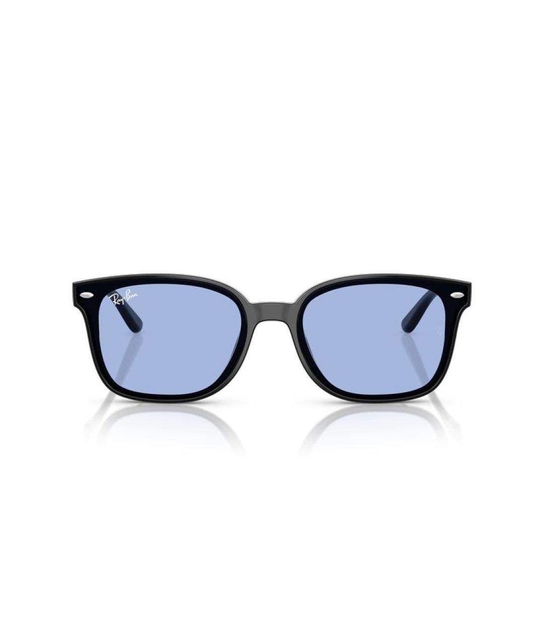 RAY BAN Черные пластиковые солнцезащитные очки, фото 4