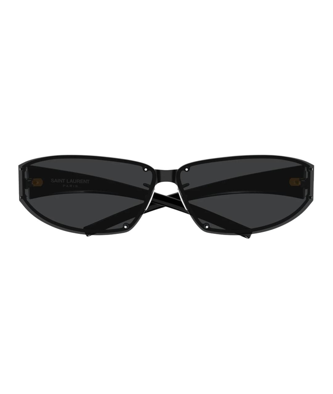SAINT LAURENT Черные пластиковые солнцезащитные очки, фото 2